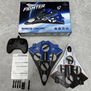 <span class=keywords><strong>Avion</strong></span> RC à 3 vitesses avec éclairage 360° <span class=keywords><strong>Avion</strong></span> RC Stunt Roll Glider Jet en EPP pour figures acrobatiques - Product Image 3