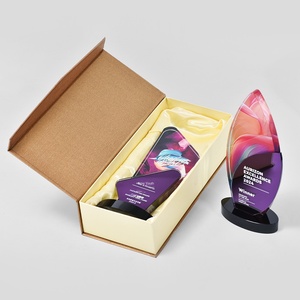 Tùy chỉnh pha lê Trophy cuộc họp thường niên Honor giải thưởng kỷ niệm nhiều màu mạ gương huy chương in Màu Sáng Tạo - Product Image 5