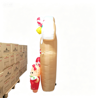 Décoration de Noël gonflable en polyester de 10 pieds en forme de bonhomme de neige de dessin animé