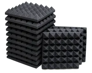 Akoestisch Schuim Panelen 50*50*5 Geluid Absorberende Demping Muur Schuim Moderne Piramide Akoestisch Schuim