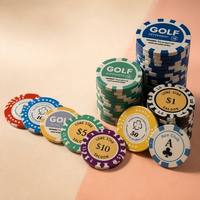Jetons de poker en céramique de qualité casino 14g avec logo personnalisé, incrustation métallique, jetons de casino personnalisés, jetons professionnels à 3 tons, écologiques et durables