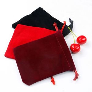 Pochette cadeau écologique Byleading, pochette en velours avec cordon de serrage, logo personnalisé - Product Image 2