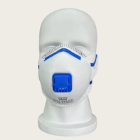 Masque respiratoire certifié EN149 FFP2 KN95 avec valve, tissu non tissé, certifié CE, protection contre la poussière