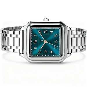 High-end Business Men's Quartz Watch Stainless Steel Alloy <b>Square</b> Watch Fashion Casual Waterproof Men's Watch - Product Image 6