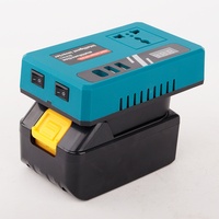 Inversor de Batería de Litio, Banco de Energía de 21V a 220V con Puerto USB DC5V, Fuente de Alimentación Móvil