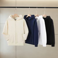 Sweat-shirt à capuche zippé pour homme, 480 g/m², molleton ultra lourd, coupe oversize, col rond, streetwear, logo personnalisé, veste unisexe