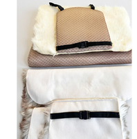 Ensemble de housses de siège de voiture de luxe personnalisé nouveau design fourrure en peau de mouton housseuse de siège de voiture avant en peluche pelucheuse housses de siège de voiture