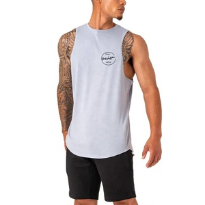 เสื้อกล้ามสำหรับผู้ชายเสื้อออกกำลังกายผ้าแห้งเร็วผ้าโพลีเอสเตอร์สีพื้นผ้าแห้งเร็วแบบกำหนดเอง - Product Image 6