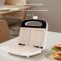 PROKUDENT Grille-sandwich électrique multifonction tout-en-un 700W à double plaque céramique antiadhésive avec brosse à huile