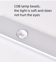 Lampe de placard ultra-mince à capteur de mouvement Sbikiniody, 80 LED blanches rechargeables, éclairage ondulé, pour cuisine, PC, USB