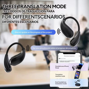 HYUNDAI <span class=keywords><strong>OpenAir</strong></span> Pro Auriculares Inalámbricos TWS con Traductor IA y Pantalla Táctil para Traducción Inteligente en Múltiples Idiomas - Product Image 2