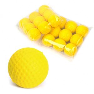 Balle de golf en mousse PU de 63 mm avec logo personnalisé, pour l'entraînement en intérieur et en extérieur, balles souples jaunes/couleur personnalisée, unisexe - Product Image 3