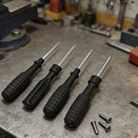 Mini tournevis en gros d'usine, noir, à usage unique, tournevis de précision pour le bricolage, outil de démontage électronique pour jouets