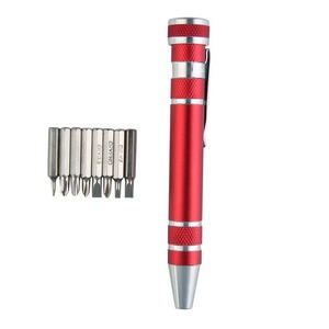 Jeu de tournevis multi-usages 8 en 1, outil en alliage d'aluminium avec embouts interchangeables pour réparation de bricolage - Product Image 4