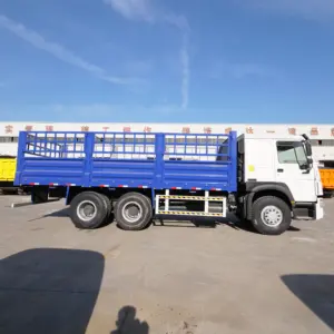 Sinotruk 6x4 20 ton kullanılmış kamyon 371HP 375HP Euro 2 emisyon Howo 10 lastikler kullanılmış kargo kamyonu