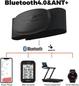 Montre de sport COOSPO H6 avec moniteur de fréquence cardiaque, Bluetooth 4.0, ANT+, IP67, sangle pectorale, dispositif de suivi du temps pour Peloton, Polar, DDP Map - Product Image 3