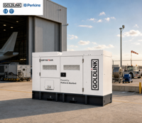 Groupe électrogène diesel insonorisé Perkins 75 kVA, générateur diesel silencieux 60 kW, refroidissement par eau, sans balais, certifié CE