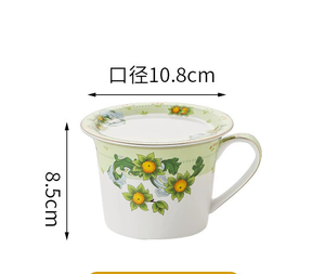 Service à café et à thé occidental de luxe 15 pièces en porcelaine fine de Chine avec coffret cadeau écologique - Product Image 3