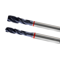 T2839  5/16-18UNC-3/8-24UNF Tap Mesin Baja Kecepatan Tinggi Alur Lurus Alat Pembuat Ulir Standar Amerika Tap Mesin Pembuat Ulir