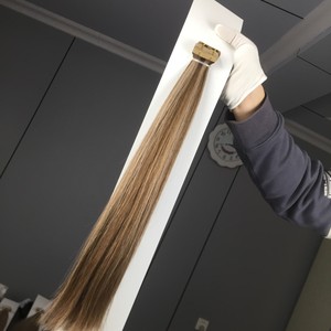 Extensiones de Cabello Humano Jasminebeauty, Invisibles, Sin Costuras, con Cinta Adhesiva, Color Marrón Piano, Cabello Virgen Real - Product Image 2