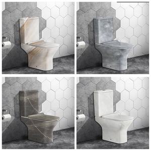 Inodoro de Cerámica para Baño, de Forma Cuadrada, con Descarga por Arrastre, de Lujo, Fabricante de Inodoros - Product Image 4