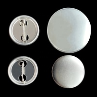 25mm Broche Badges Fournisseur Personnalisé Forme Ronde Fer Blanc Composants Bouton Pins pour DIY