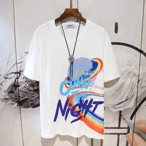 2025 nuovo arrivo t-shirt da uomo stampate con Logo personalizzato più vendute Online 220 grammi di tessuto a maglia con lavaggio acido ricamo serigrafia - Product Image 5