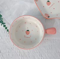Assiette de cuisson Style nordique vaisselle assiette en céramique pour four à micro-ondes poignée bol minimaliste porcelaine vaisselle ensembles Support