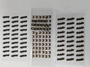 Etichetta in nichel elettroformante in oro personalizzata in metallo adesivo per occhiali - Product Image 4