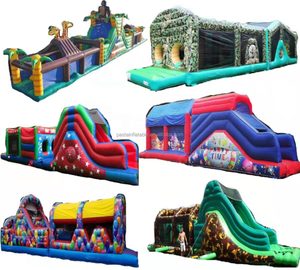 Castillo Inflable Multifuncional con Doble Tobogán, Material de PVC, para Desafíos Extremos, Hecho en China - Product Image 2