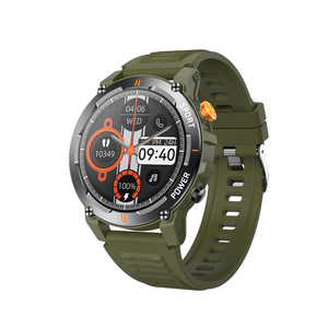Reloj inteligente deportivo OEM de gran oferta, pantalla de 1,52 ", linterna, brújula, música, frecuencia cardíaca, presión arterial, respuesta a llamadas, IP68, resistente al agua J300 - Product Image 1