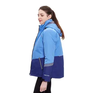 3 合 1 防寒外套的女人穿服装定制滑雪滑雪板夹克
