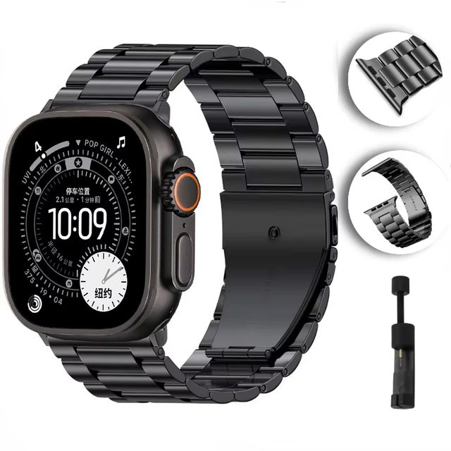 Metal Strap for Apple Watch 10 46mm 42mm Ultra/2 49mm 9 8 7 45mm 41mm Stainless Steel Wristband for IWatch 6 5 4 3 SE 44mm 40mm