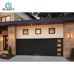 <span class=keywords><strong>Porte</strong></span> de <span class=keywords><strong>garage</strong></span> industrielle à double section en acier nord-américain pour deux voitures et portes piétonnes - Product Image 4