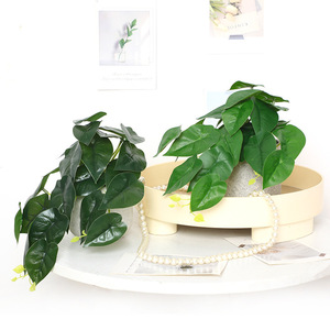 Plantes artificielles en pot Caladium Décoration intérieure Verdure Décoration de mariage Décoration de la maison 30cm-100cm Fleurs en vase en plastique - Product Image 3