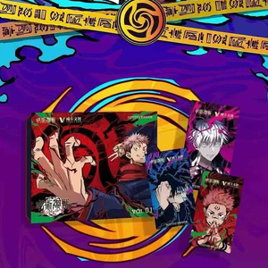 Venta al por mayor Anime Jujutsu Kaisen tarjetas de colección Ryomen Sukuna personaje batalla tarjetas coleccionables arte tableros niños regalos favoritos - Product Image 3