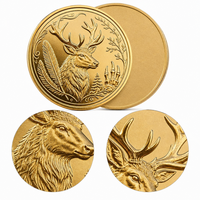 Pièce de monnaie commémorative de collection OEM en métal plaqué or 3D en relief, personnalisée par le fabricant, avec logo gravé et impression UV, émail.