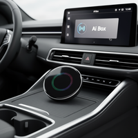 AI Box Android Auto Adapter Koneksi Cepat Performa Stabil Streaming Netflix & YouTube Melalui Hotspot Berfungsi dengan Layar Sentuh OEM