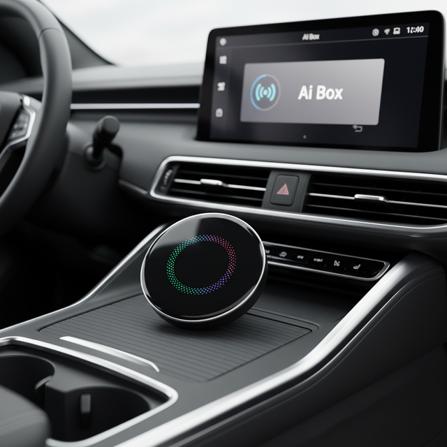 AI Box Android Auto Adapter Fast Connection Stable Performance Stream Netflix & YouTube Via Hotspot Works with OEM Touchscreen