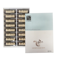 Offre d'usine OEM de dents dentaires en résine acrylique Dents en résine composite avec couleur de blanchiment Ombre A-D Jeu complet de dents antérieures postérieures
