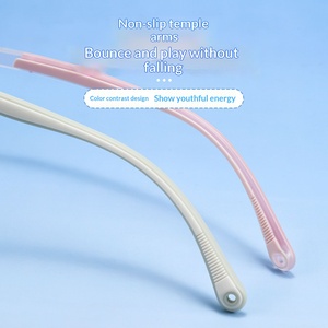 Montatura per Occhiali Anti-miopia in Stile Punk Rotondo Ultra-leggero di Grado Oftalmico, Modello TR6 per Bambini da 8-6 Anni, Modello 52225ET - Product Image 5