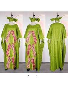 Robes longues de soirée africaines grande taille pour femmes 2026 – Nouvelle robe de luxe brodée Bazin élégante pour mariage musulman turc - Product Image 2