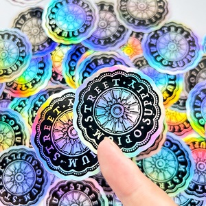 Holograma láser personalizado, Material de PVC, impermeable, <span class=keywords><strong>pegatinas</strong></span> impresas a todo Color, troquelado, etiqueta de vinilo, logotipo, <span class=keywords><strong>pegatinas</strong></span> <span class=keywords><strong>holográficas</strong></span> <span class=keywords><strong>personalizadas</strong></span> - Product Image 5