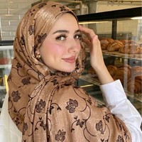 Écharpe unie à imprimé feuilles en soie artificielle, à bout fermé, pour femme, tendance et polyvalente