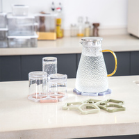 Ensemble de dessous de plat et de supports de tasses en silicone personnalisés, résistants à la chaleur et multi-usages pour cuisine