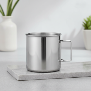 Gourde isotherme en acier inoxydable 600 ml, moderne et écologique, avec poignée pliable, résistante à l'eau bouillante, pour le camping et l'extérieur - Product Image 1