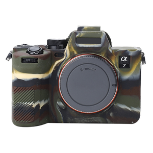 Étui de protection en silicone souple pour <span class=keywords><strong>Sony</strong></span> <span class=keywords><strong>A7</strong></span> IV (Camouflage) - Product Image 1