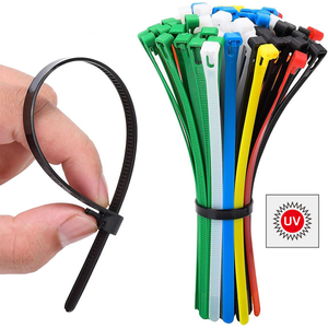 Attache-câble réglable et <span class=keywords><strong>réutilisable</strong></span> 4,8*150mm, attaches-câbles en nylon - Product Image 2
