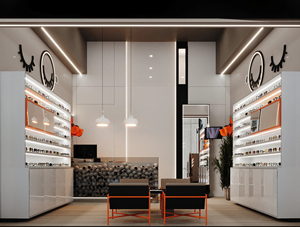Custom Optical Store Display Furniture Lockable Eyewear Cabinet Glasses Shelf Retail Fixture Turnkey Shopfitting - Product Image 2