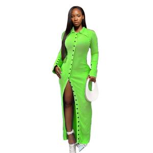 Wholesale Long Shirt Dress With Slits Casual & Party-Appropriate |  Alibaba.com